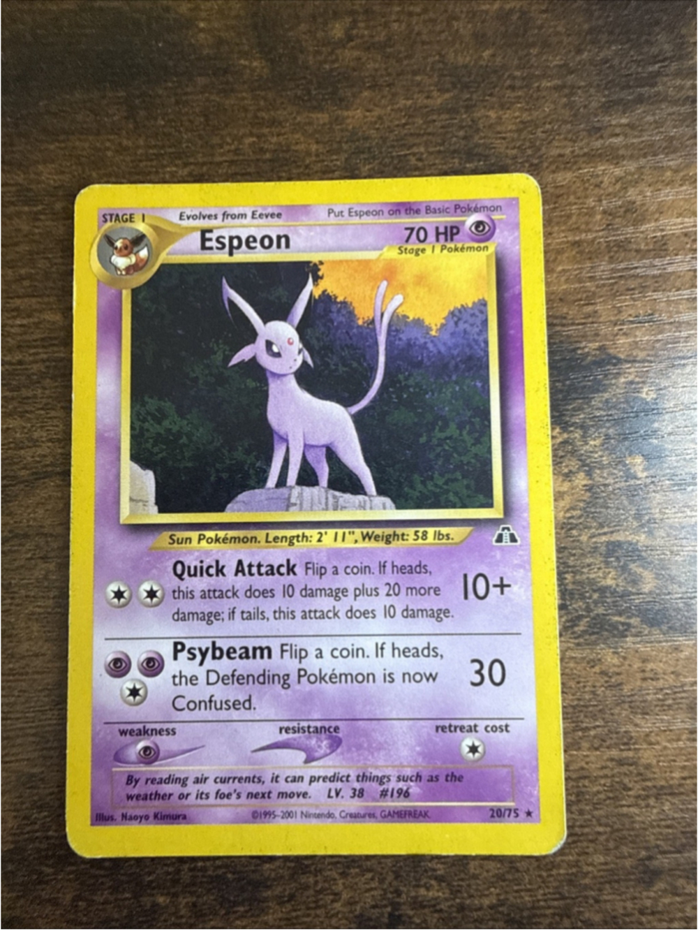 Espeon 20/75 Neo Discovery Regular